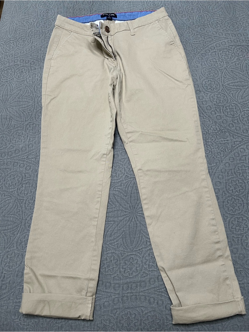 Nautica Khaki Chino Pants in Light Beige
